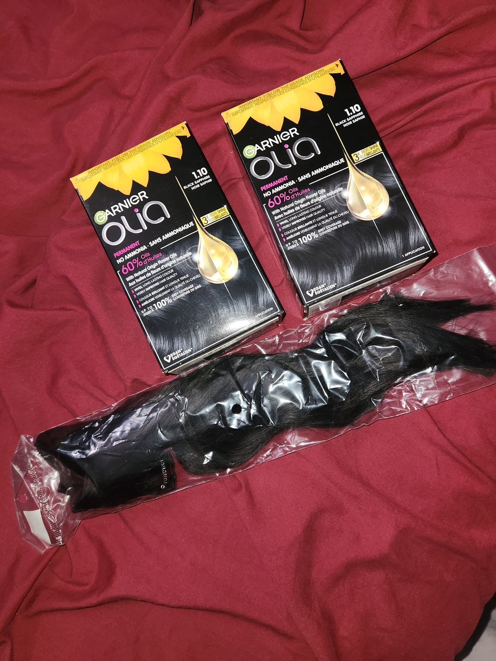 Garnier Olia Permanent Hair Color 1.10 Natural Black